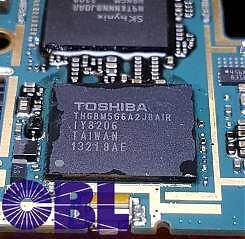PCB mit Chips Toshiba EMMC