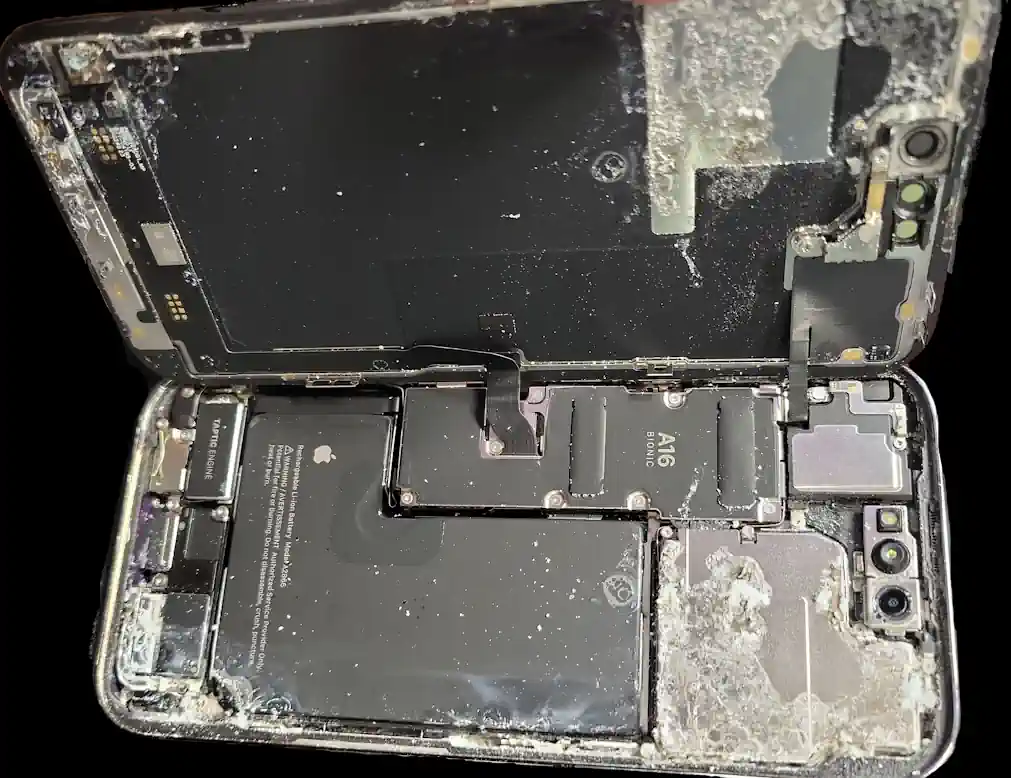 Smartphone mit Wasserschaden