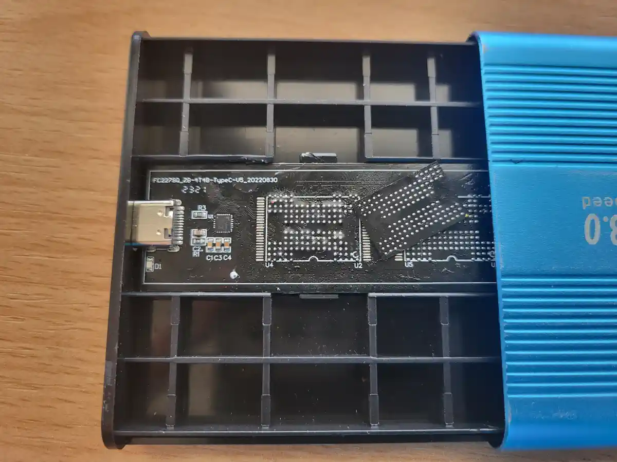Fake SSD mit BGA Chip statt SSD